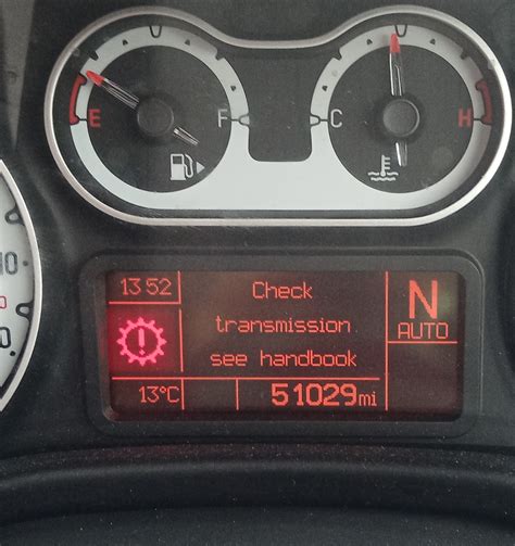 This happened a few times; light on light off. . Fiat 500 automatic check transmission warning